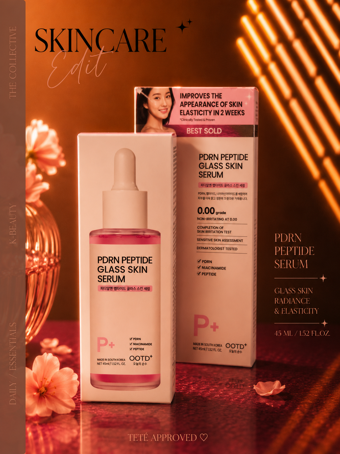 PDRN Peptide glass skin serum