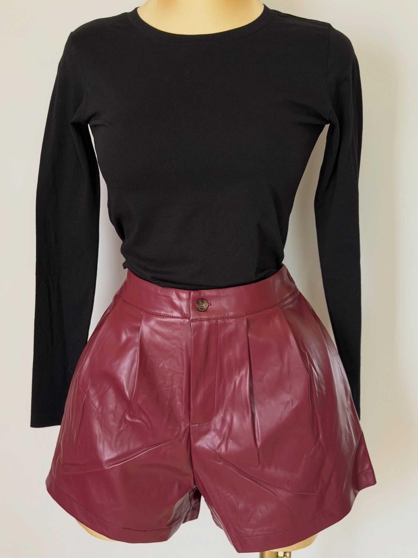 Short Burgundy
