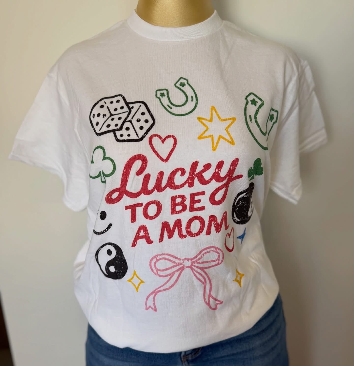 Camiseta Lucky to be a mom