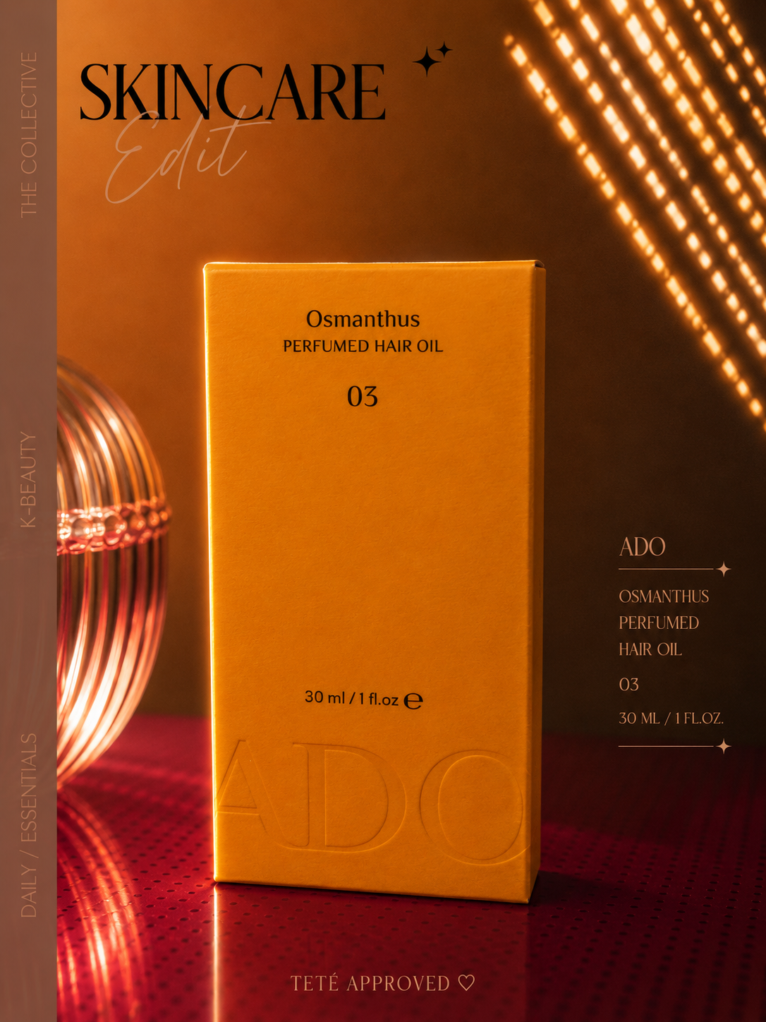 Osmenthus perfumed hair oil