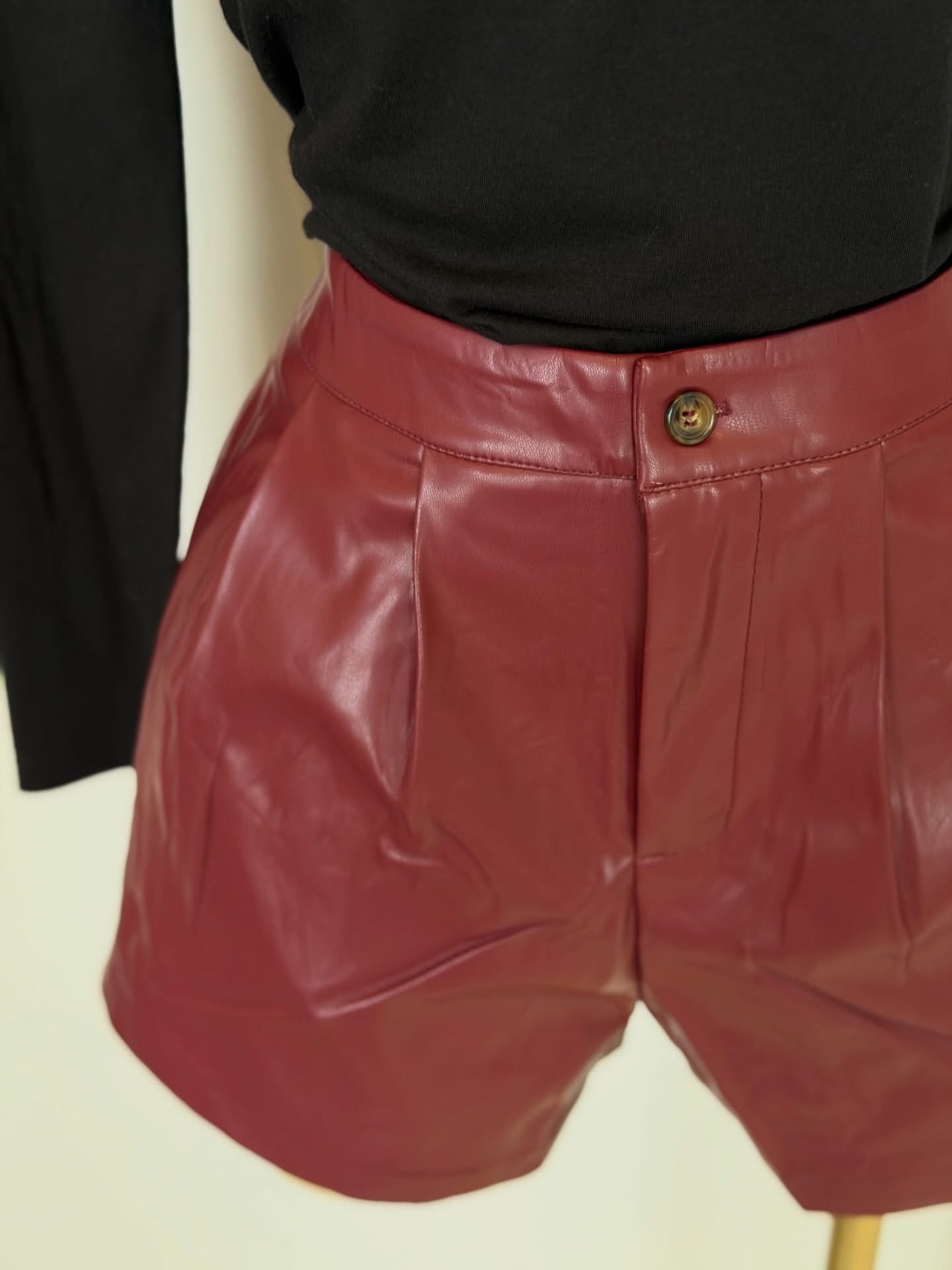 Short Burgundy