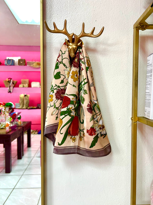 Mascada estampado floral