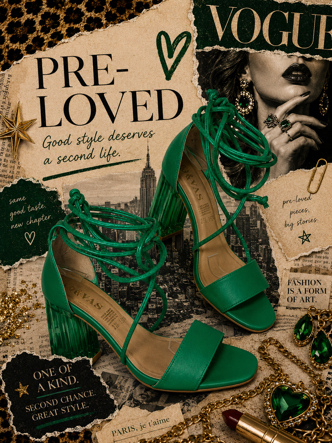 Zapatillas verdes(23.5mx)