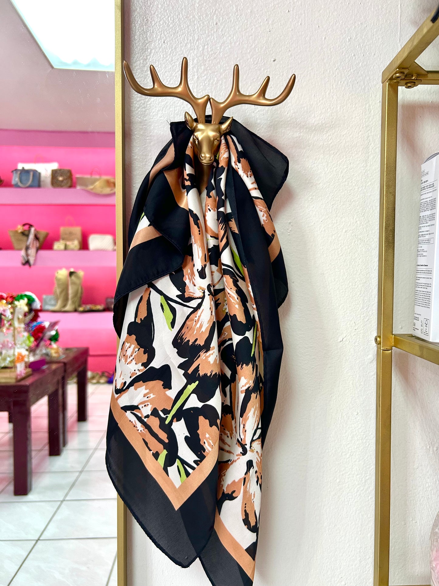 Mascada estampado floral