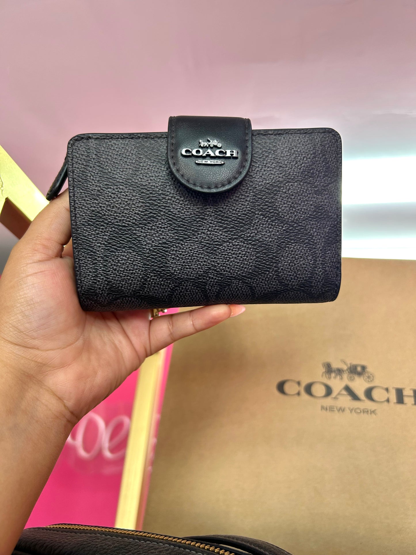 Cartera Coach Negro